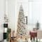 11ft. Pre-Lit Flocked Green Pine Artificial Christmas Tree, Color Changing Lights